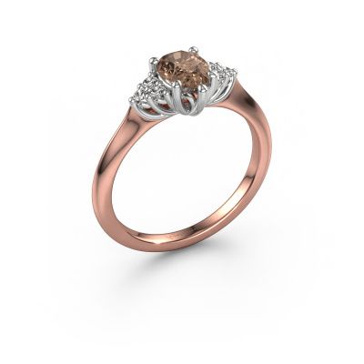 Verlobungsring Felipa PER 585 Roségold Braun Diamant 0.765 crt