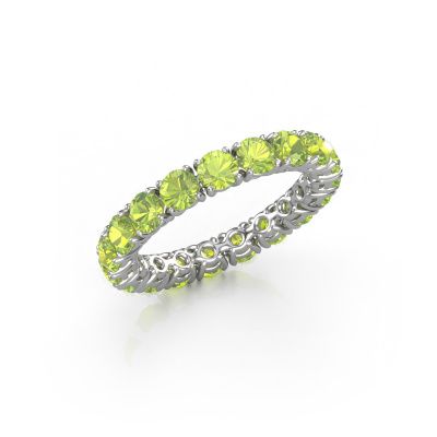 Vorsteckring Vivienne 3.4 585 Weißgold Peridot 3.4 mm