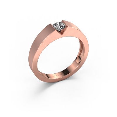 Engagement ring Lizzy 1 585 rose gold diamond 0.25 crt