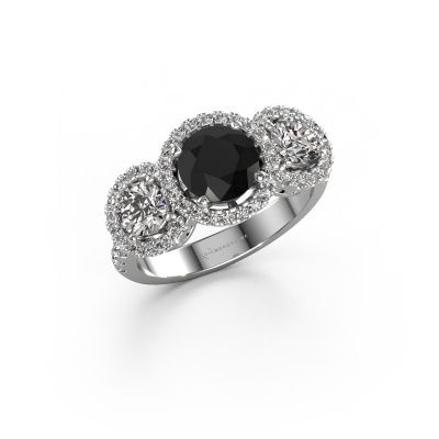 Ring Lacie 950 platinum black diamond 2.542 crt