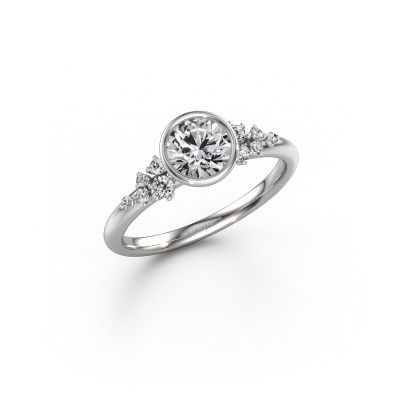Engagement ring Aliyah RND 585 white gold lab grown diamond 0.70 crt