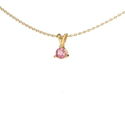 Pendant Somer 585 gold tourmaline pink 6 mm