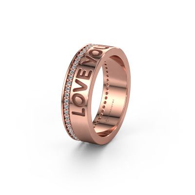Wedding ring Namering 4 585 rose gold ±0.24x0.08 in