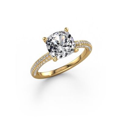Engagement ring Elenore cus 585 gold lab grown diamond 2.50 crt
