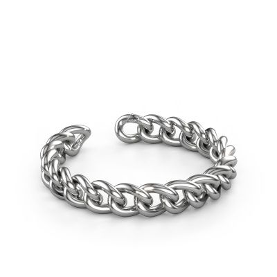 Cuban bracelet ±0.47 in 585 white gold