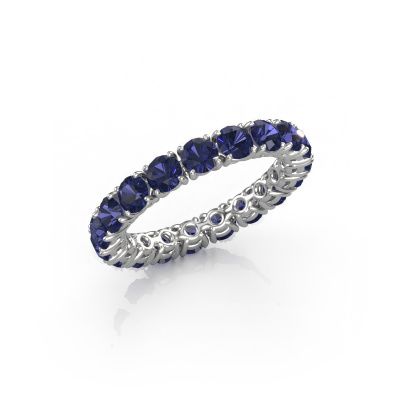 Stackable ring Vivienne 3.4 585 white gold sapphire 3.4 mm