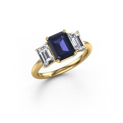 Engagement ring Sandra 585 gold sapphire 8x6 mm