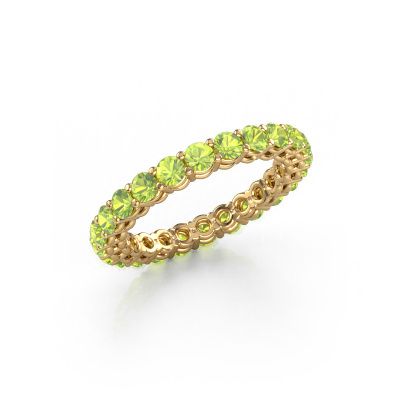 Stackable ring Michelle full 2.7 585 gold peridot 2.7 mm