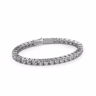 Tennis bracelet Karin 5 mm 750 white gold diamond 17.00 crt
