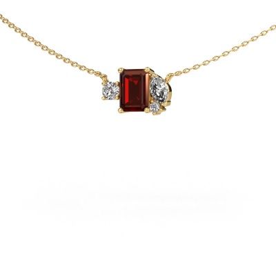 Pendant Frauke EME 585 gold garnet 7x5 mm