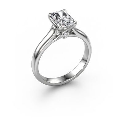 Engagement ring Valorie rad 1 585 white gold diamond 1.54 crt