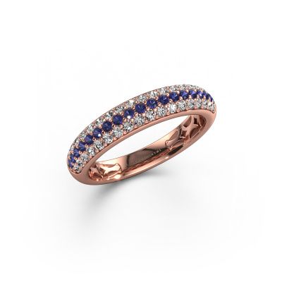 Ring Emely 4 585 rose gold sapphire 1.4 mm