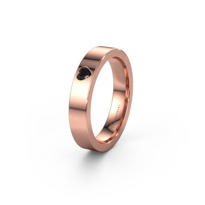 Ehering WH0101L14BPHRT 585 Roségold Schwarz Diamant ±4x2 mm