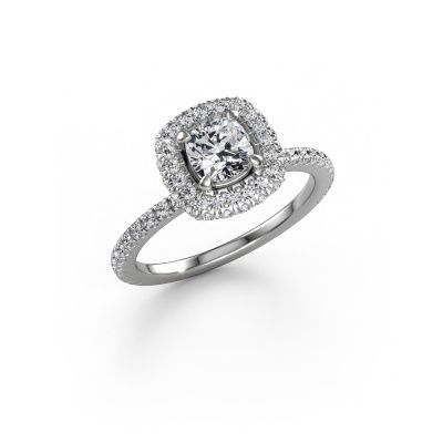 Verlovingsring Talitha CUS 585 witgoud diamant 1.428 crt