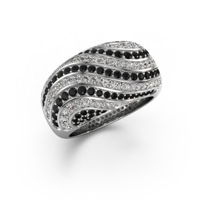 Ring Sonia 950 platinum black diamond 1.721 crt