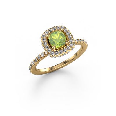 Engagement ring Talitha CUS 585 gold peridot 5 mm