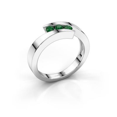 Ring Gracia 950 Platin Smaragd 2.7 mm