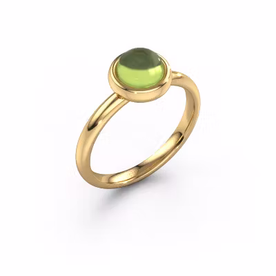 Ring Blossom 585 gold peridot 5 mm