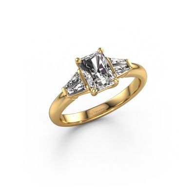 Engagement ring Kina RAD 585 gold diamond 1.40 crt