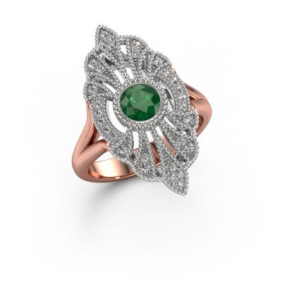 Engagement ring Hanna 585 rose gold emerald 5 mm