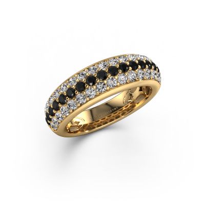Ring Emely 8 585 Gold Schwarz Diamant 1.411 crt