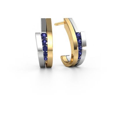 Boucles d'oreilles Cato 585 or jaune saphir 2.2 mm