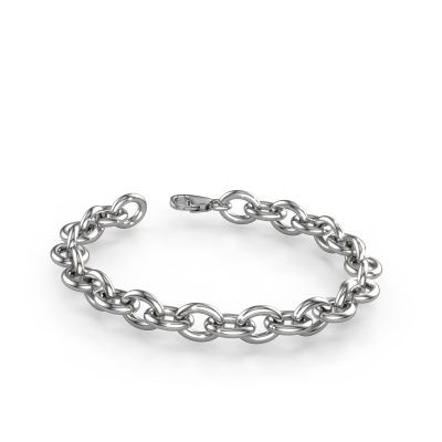 Bracelet Oval link 3 11.0 585 white gold ±0.43 in (11 mm)