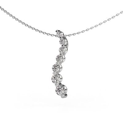 Pendant Celeste 2 585 white gold diamond 0.735 crt
