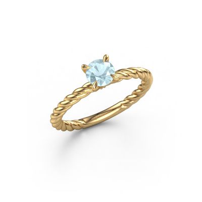 Engagement ring Twanna 585 gold aquamarine 5 mm