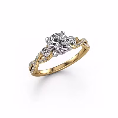 Verlobungsring Marilou RND 585 Gold Lab-grown Diamant 1.360 crt