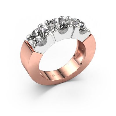 Ring Dana 3 585 rose gold diamond 3.00 crt