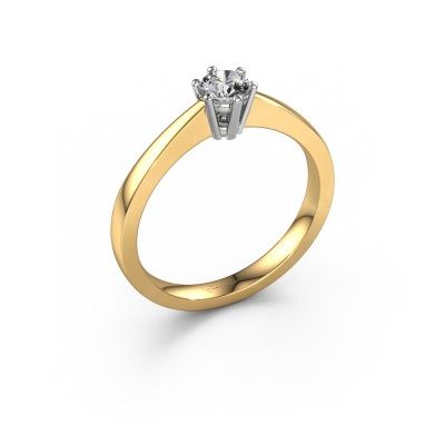Engagement ring Noortje 585 gold lab grown diamond 0.25 crt