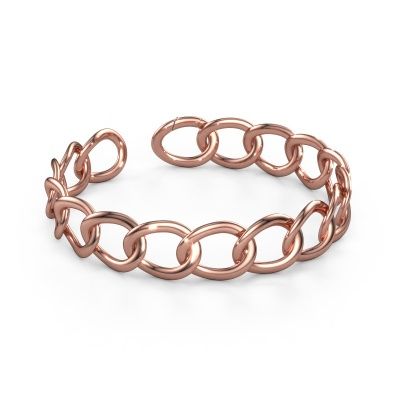 Flat link bracelet Rose 15mm 585 rose gold