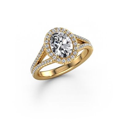 Verlobungsring Verla ovl 2 585 Gold Lab-grown Diamant 1.49 crt