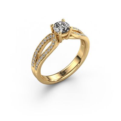 Verlovingsring Antonia rnd 2 585 goud diamant 0.73 crt