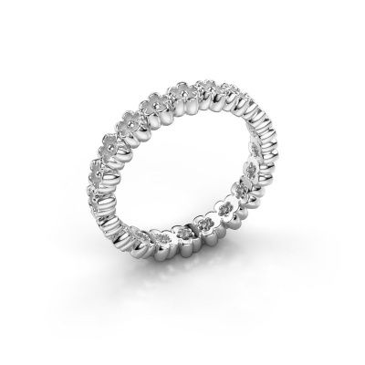 Stackable ring Charolette 585 white gold