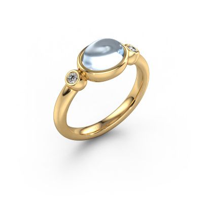 Ring Liane 585 gold aquamarine 7x5 mm