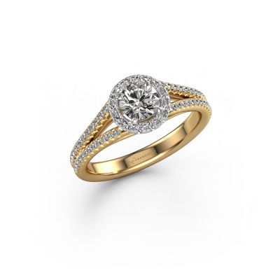 Engagement ring Verla rnd 2 585 gold diamond 2.48 crt