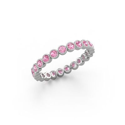 Ring Mariam 0.03 950 platinum pink sapphire 2 mm