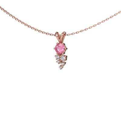 Pendant Royce 585 rose gold pink sapphire 4 mm