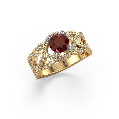 Ring Jeni 585 gold garnet 6.5 mm