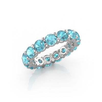Ring Heddy rnd 4.2 585 white gold blue topaz 4.2 mm