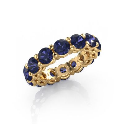 Stackable ring Michelle full 4.7 585 gold sapphire 4.7 mm