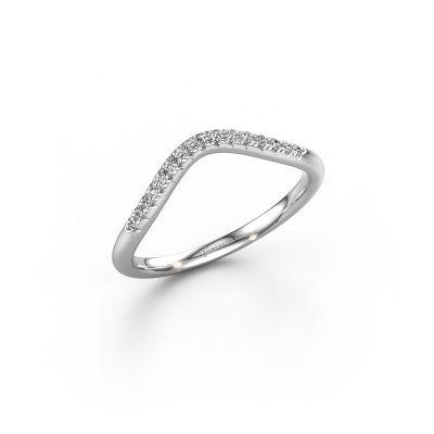 Aanschuifring SR10C3H 585 witgoud lab-grown diamant 0.10 crt