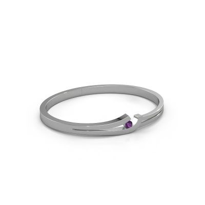 Bangle Yentl 585 white gold amethyst 3.7 mm