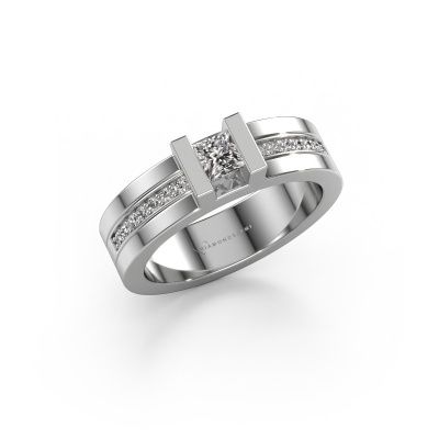 Engagement ring Desire 585 white gold diamond 0.385 crt