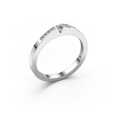 Bague de fiançailles Lizzy 2 950 platine diamant 0.03 crt