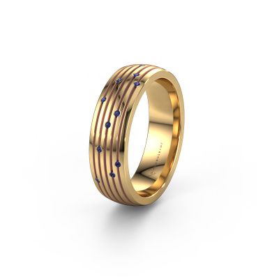 Trauring WH0150L26A 585 Gold Saphir ±6x1.7 mm