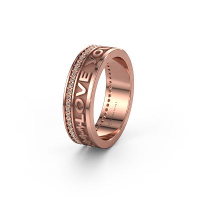 Ehering Namering 3 585 Roségold ±6x2 mm