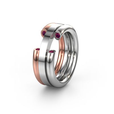Alliance WH6018L 585 or blanc rhodolite ±8x3 mm